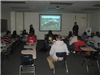 Traffic Unit teaches a Palatine High School class about roadway safety.