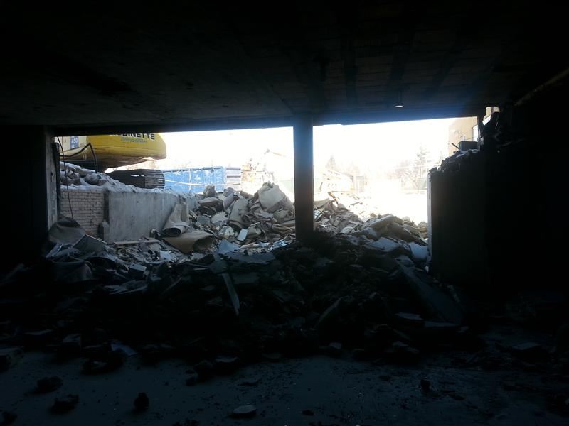 Village Hall Demolition - March 2015