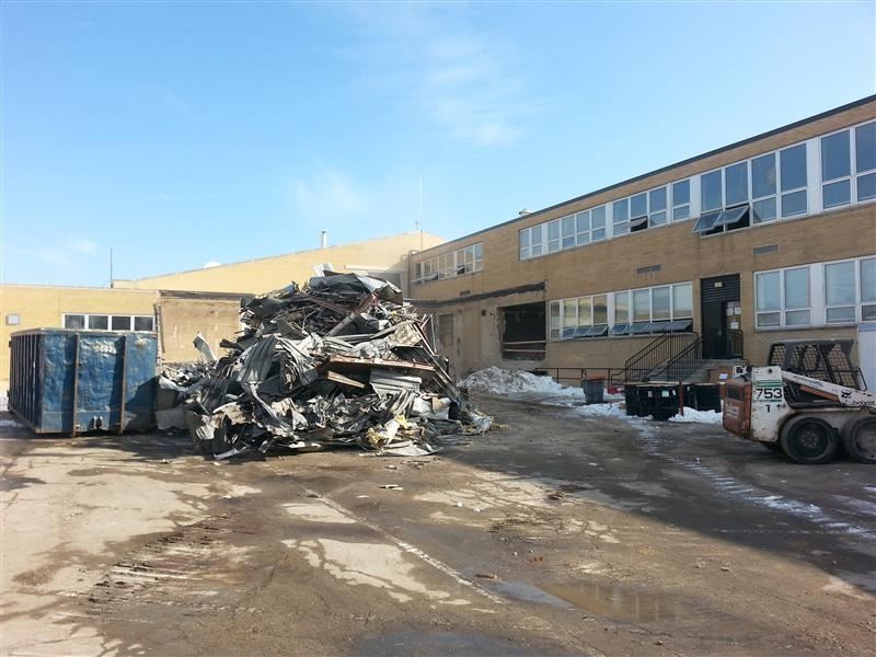 Village Hall Demolition - February 2015