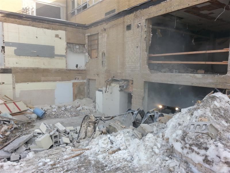 Village Hall Demolition - February 2015