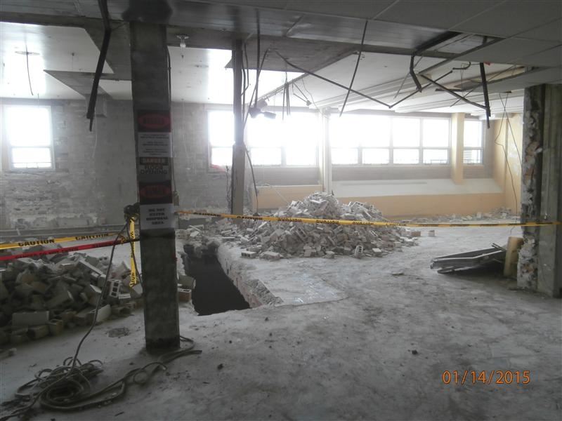 Village Hall Demolition - January 2015