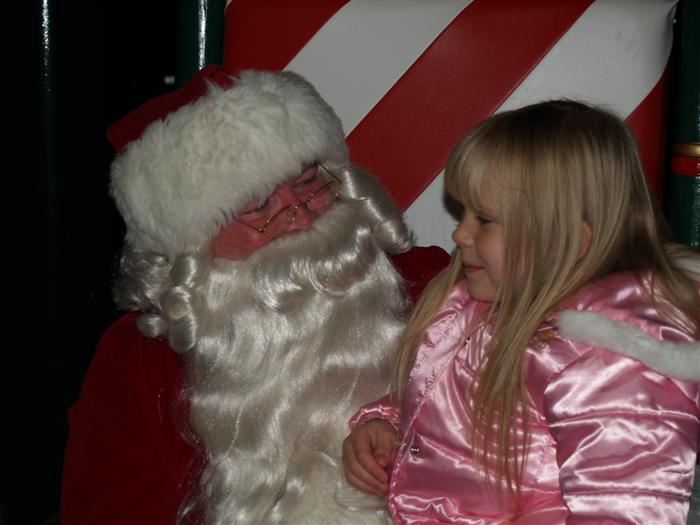 Santa Listens to Girl