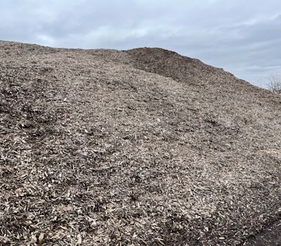Picture of a pile of brown mulch